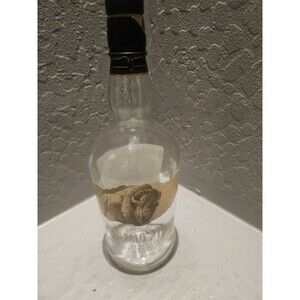 BUFFALO TRACE Bourbon Bottle Empty 750ml with Wooden Cap Unwashed